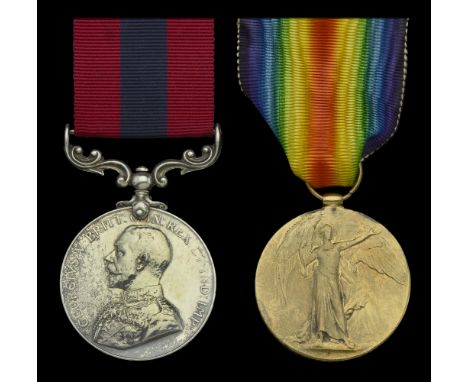 A Great War 1918 ‘Western Front’ D.C.M. pair awarded to Corporal R. G. Norton, Tank Corps  Distinguished Conduct Medal, G.V.R