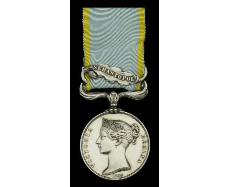 Crimea 1854-56, 1 clasp, Sebastopol (G. Williams. 77th. Regt.) officially impressed naming, minor edge nicks, about extremely