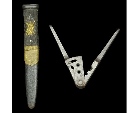 A 78th Ross-shire Buffs Skean Dhu. The blade 100mm, etched with crowned VR cypher to one side, and crowned ‘78th Highalnders 