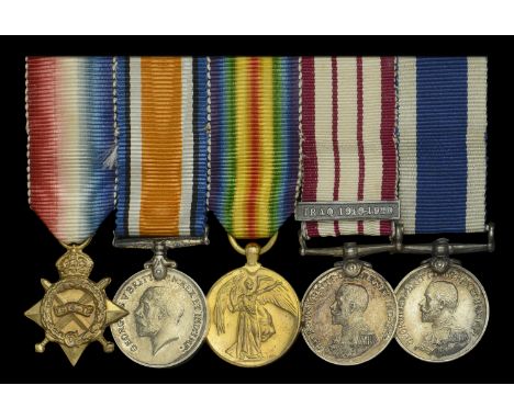 The mounted group of five miniature dress medals attributed to Sick Berth Petty Officer Frederick Lee, Royal Navy, who receiv