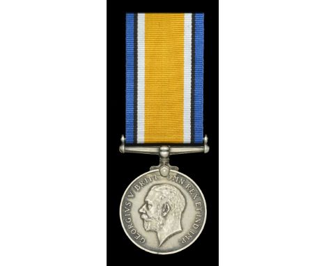 British War Medal 1914-20 (Capt. M. T. Nunnerley) good very fine £60-£80  ---  M.C. London Gazette 1 January 1918.  Maurice T