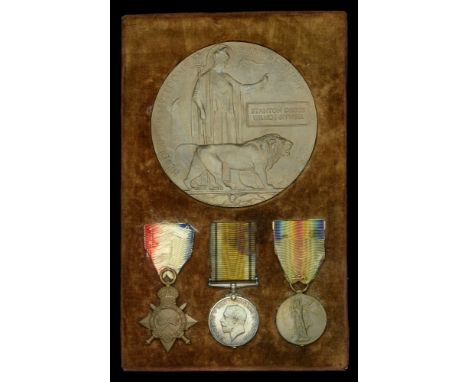 Three: Lieutenant S. D. Wilmot-Sitwell, Royal Marines, who was killed in action at Gallipoli on 14 July 1915  1914-15 Star (L