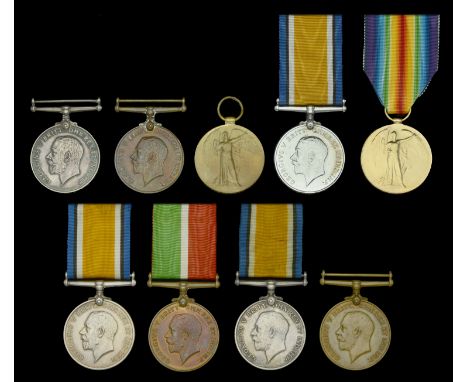 Three: Signaller A. H. Harvey, Royal Navy and Mercantile Marine British War Medal 1914-20 (J.59912 A. H. Harvey. Sig. R.N.); 