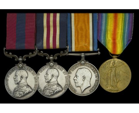 A Great War ‘Western Front’ D.C.M. and M.M. group of four awarded to Sergeant H. Maltby, 117 Company, Machine Gun Corps, late