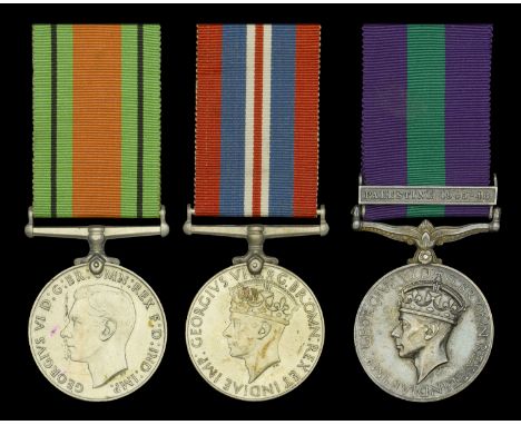 Three: Mrs D. Wilson, who served as a British Female Clerk with the Palestine Police  Defence and War Medals 1939-45; General