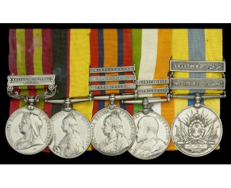 Five: Private W. Young, Seaforth Highlanders  India General Service 1895-1902, 1 clasp, Relief of Chitral 1895 (4351. Pte. W.