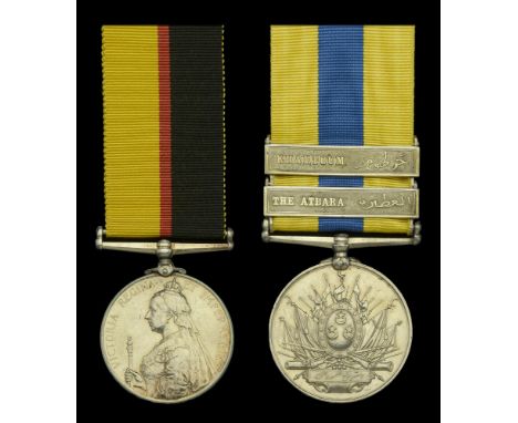 Pair: Private F. G. Chaplin, Lincolnshire Regiment  Queen’s Sudan 1896-98 (4339 P’te F. G. Chaplin, 1/Lin: R.); Khedive’s Sud