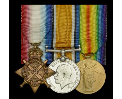 Three: Stoker First Class F. Cooper, Howe Battalion, Royal Naval Division, Royal Navy  1914 Star (278587 F. Cooper, Sto. 1Cl.