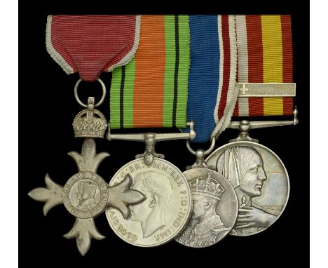 A Second War M.B.E. group of four awarded to the Hon. Mrs Kathleen Whalley Howie, Deputy Director Civil Defence Worker’s Heal