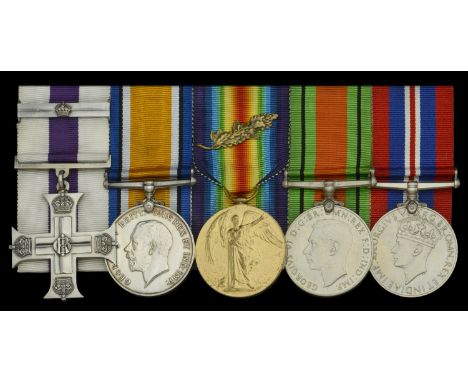 A Great War ‘Western Front’ M.C. and Second Award Bar group of five awarded to Captain V. G. Gundrey, 14th (Swansea) Battalio