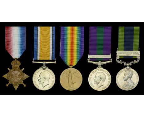 Five: Captain N. S. de Brath, 15th Lancers, later 41st Cavalry, Indian Army  1914-15 Star (Lieut. N. S. Debrath, 15 Lcrs.); B