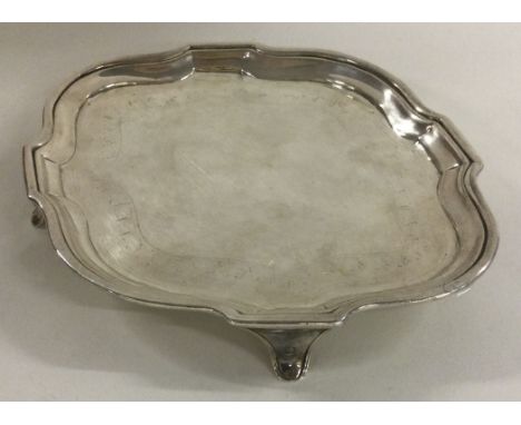 An 18th Century Georgian silver teapot stand. London 1797. Approx. 141 grams. Est. £80 - £120.
