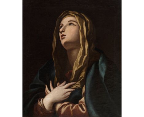 Follower of GUIDO RENI (Calvenzano di Vergato, Bologna, 1575 - Bologna, 1642). "Madonna of the Annunciation". Oil on canvas. 