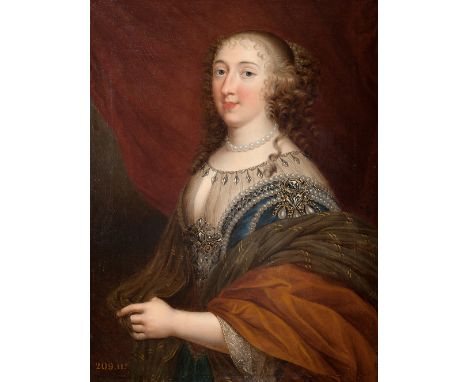 French School, late XVIII century XIX "Portrait Duchess of Montpelier", 1824. Oil on canvas. Size: 84 x 64 cm; 110 x 90 cm (f