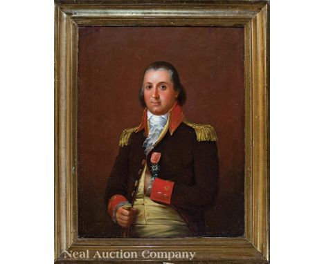 Continental School, early 19th c., probably after an 18th c. miniature, "Pierre Philippe Enguerrand de Marigny de Mandeville 