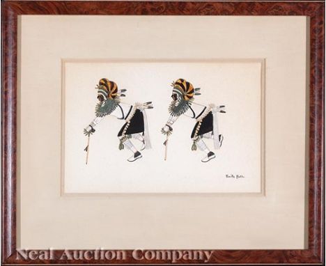 San Ildefonso Self-Taught Group, c. 1900-1935, Tonita Peña/Quah Ah (American/New Mexico, 1893-1955), "Two Pueblo Dancers", go