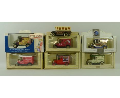 A group of Lledo Days Gone By vintage model vehicles, in original boxed packaging, approximately 100 in total.