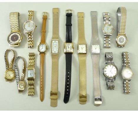 A quantity of lady's watches, comprising; a Rotary watch, Oris, Avia, two Sekonda, four Citizen, three Skagen, and two Burber