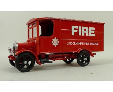 A quantity of Corgi and other die cast vehicles, comprising; a Lincolnshire Fire Brigade vehicle, Texaco Mack B Series Pumper