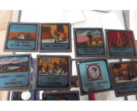 Victorian magic lantern slides with lecture