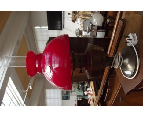 Converted oil lamp