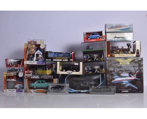 Modern Diecast Vehicles, a boxed/cased collection of vintage and modern, private and commercial vehicles in various scales in