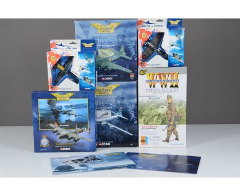 Corgi Aviation Archive and Dragon Action Figure, a boxed collection comprises Aviation Archive 1:144 scale 48901 Enola Gay Bo