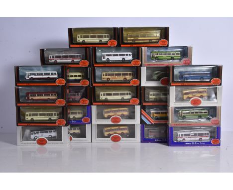 Exclusive First Editions Vintage Regional Single Deck Buses, a boxed collection of 1:76 scale models in various liveries from