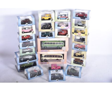 Oxford Diecast 1:43 Scale Models, a mainly cased collection of vintage and modern private, commercial and military vehicles, 