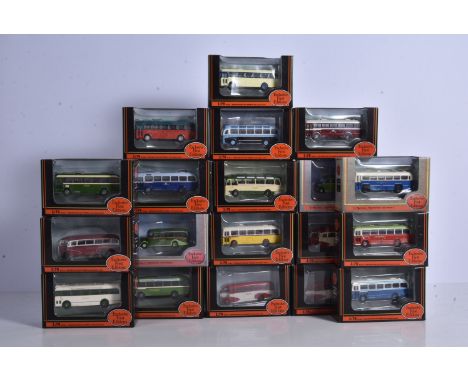 Exclusive First Editions Vintage Regional Single Deck Buses, a boxed collection of 1:76 scale models in various liveries from