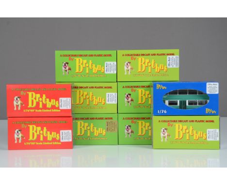 Britbus 1:76 Scale Atlantean Double Deck Buses, a limited edition bubble packed group all with card sleeves comprises, AN1-06
