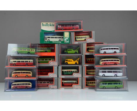 Corgi Original Omnibus Single Deck Vintage Coaches and Buses, a cased/boxed collection of 1:76 scale models in various liveri