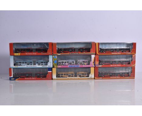 Creative Master Northcord Modern Articulated Buses, a boxed group of 1:76 scale Mercedes Benz Citaro examples 5107 Arriva Sev