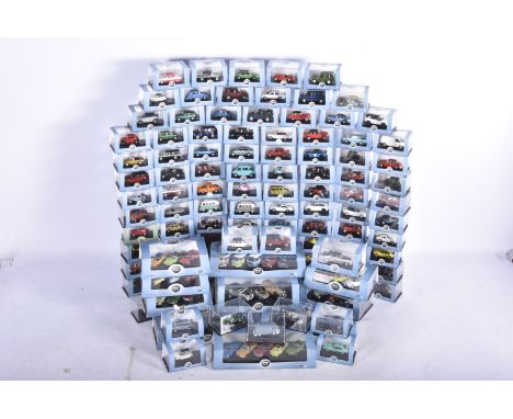 Oxford Diecast Automobile Company, a cased collection of 1:76 scale vintage and modern vehicles (95) all with card sleeves, m