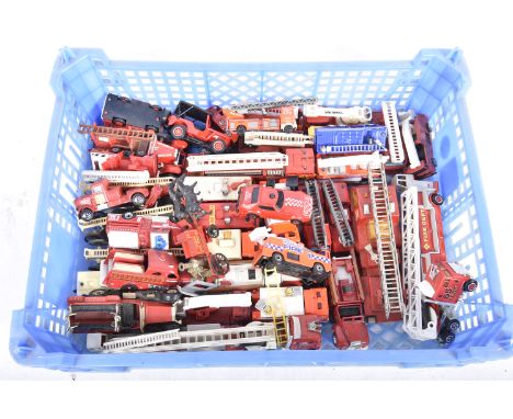 Unboxed/Playworn Diecast Fire Service Vehicles, a collection of vintage and modern vehicles in various scales includes Corgi,