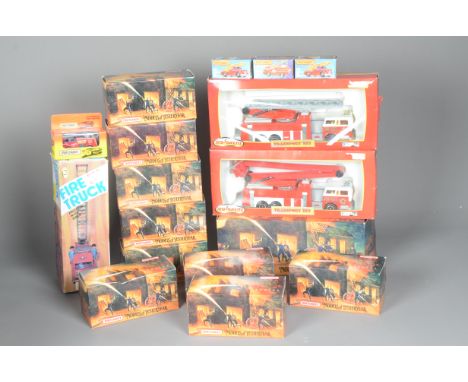 Diecast Fire Service Vehicles, a boxed collection includes Matchbox Models of Yesteryear Fire Engine Series (11), Model of Ye