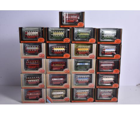 Exclusive First Editions Special Edition Vintage London Region Double Deck Buses, a boxed group of 1:76 scale models annivers