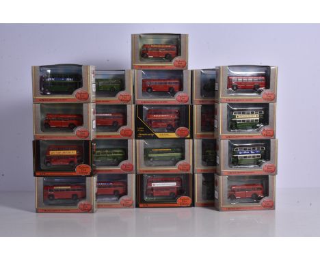 Exclusive First Editions Special Edition Vintage London Region Double and Single Deck Buses, a boxed group of 1:76 scale doub