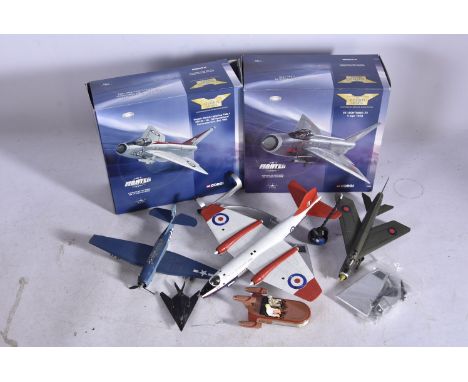 Modern Diecast Models Aircraft and Others, an unboxed group Corgi Aviation Archive, 1:72 scale English Electric Lightning's (