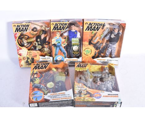 1990s Issue Action Man and GI Joe by Hasbro, a boxed collection of figures, 12774 Street Combat, 27881 Ninja II, 12769 Specia