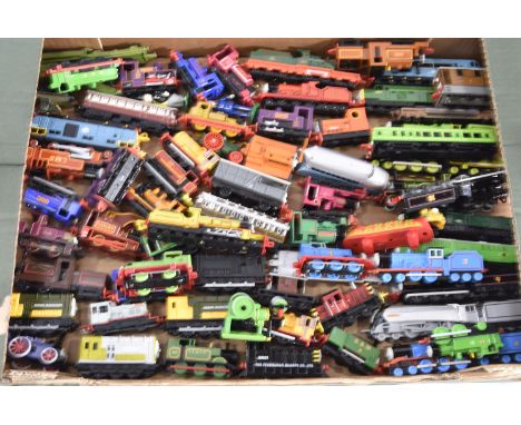 Modern Diecast Thomas The Tank Engine Series, an unboxed collection of steam, diesel and electric locomotives, coaches, goods