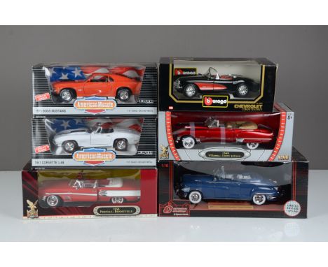 1:18 Scale Vintage Post War American Cars, a boxed group comprises, Signature Models Charles Town Collectibles limited editio
