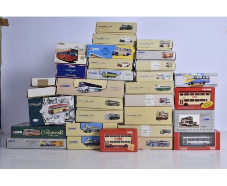 Corgi Classics Buses and Coaches, a boxed collection of vintage and modern single and double deck buses and coaches comprises