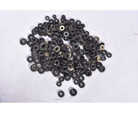 Approx. 200 Dinky Corgi and Matchbox original Tyres, various sizes civilian and commercial vehicles, F-G (200)