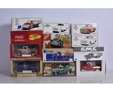 Modern Diecast US Commercial Models, a boxed collection of vintage vehicles comprises, 1:25 scale 1st Gear 49-0058/40-0074 Fo