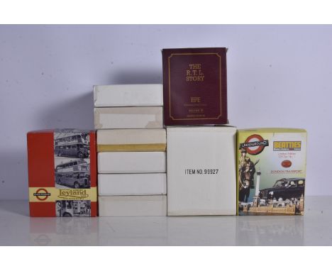 Exclusive First Editions London Bus Boxed Sets, various examples of 1:76 scale buses comprises, The RTL Story, Bus Set 3 Rout