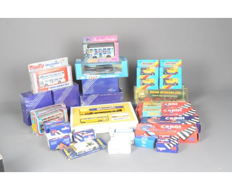 Modern Diecast Vehicles, a boxed collection of vintage and modern private and commercial vehicles, includes 1:64 scale Matchb