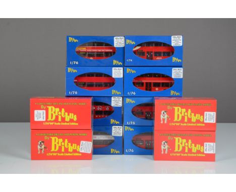 Britbus 1:76 Scale Alexander R Type Double Deck Buses, a limited edition bubble packed group all with card sleeves comprises,