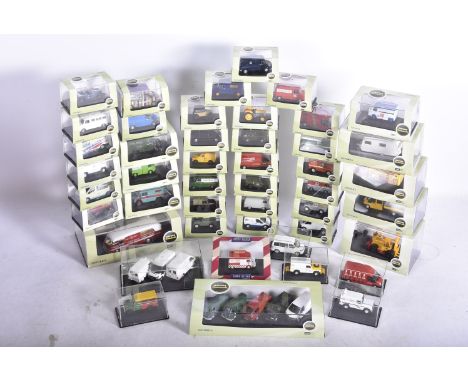 Oxford Diecast Commercials, a cased collection of 1:76 scale vintage and modern vehicles (40) all with card sleeves includes 