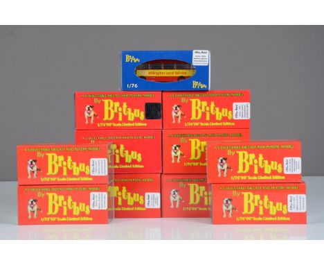 Britbus 1:76 Scale Single Deck Bristol and MCW Buses, a limited edition bubble packed group all with card sleeves comprises v